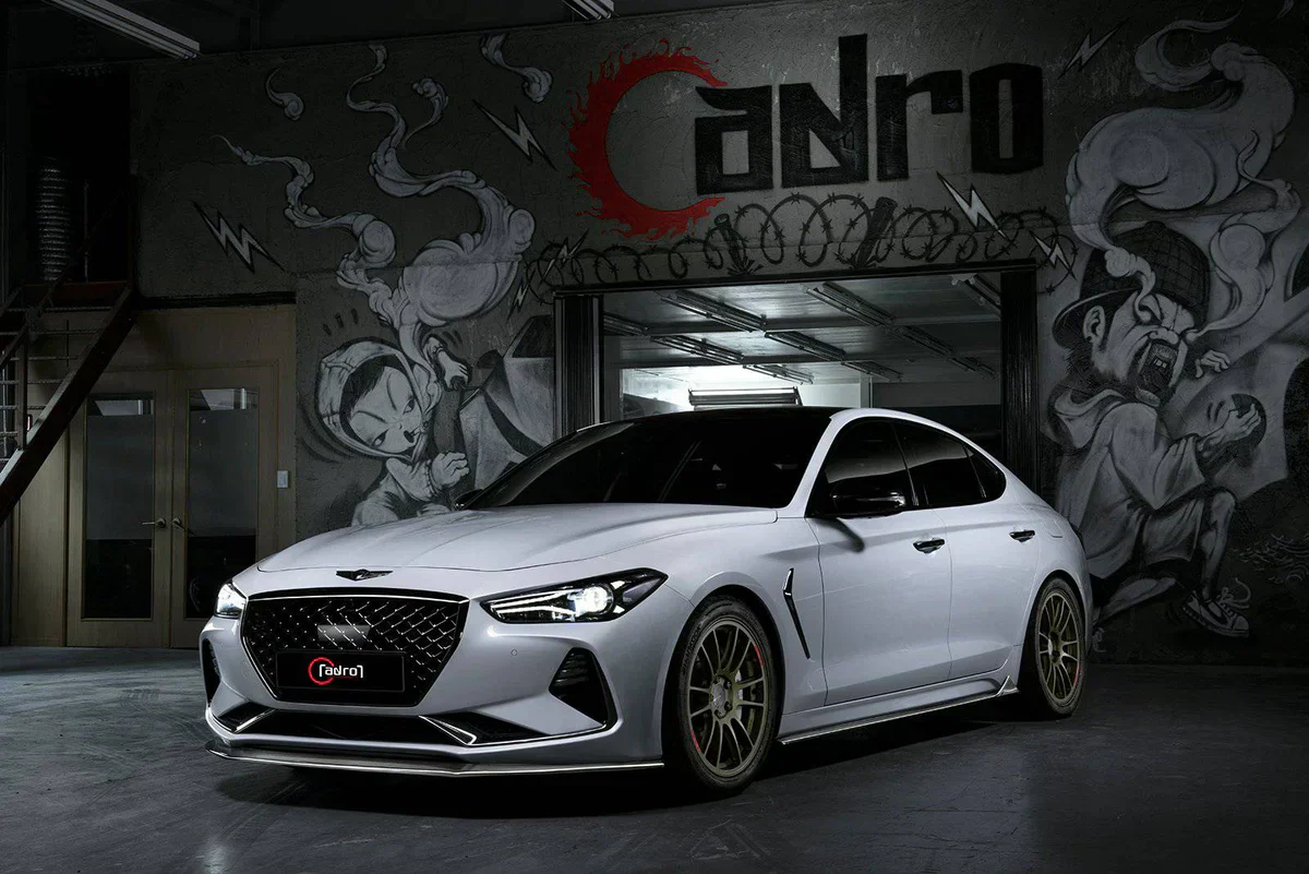 GENESIS G70 CARBON FIBER FRONT LIP V1 - Image 5