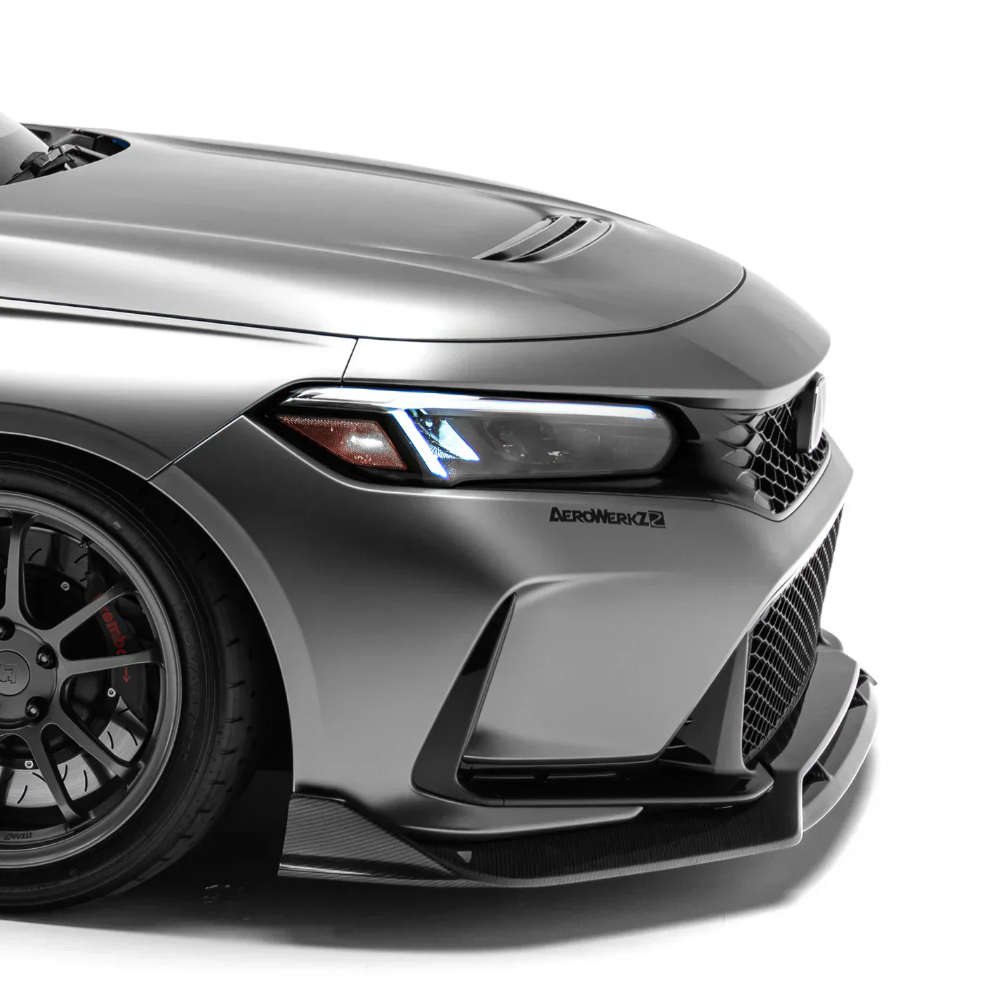 HONDA FL5 CIVIC TYPE-R CARBON FIBER FRONT LIP - Image 7