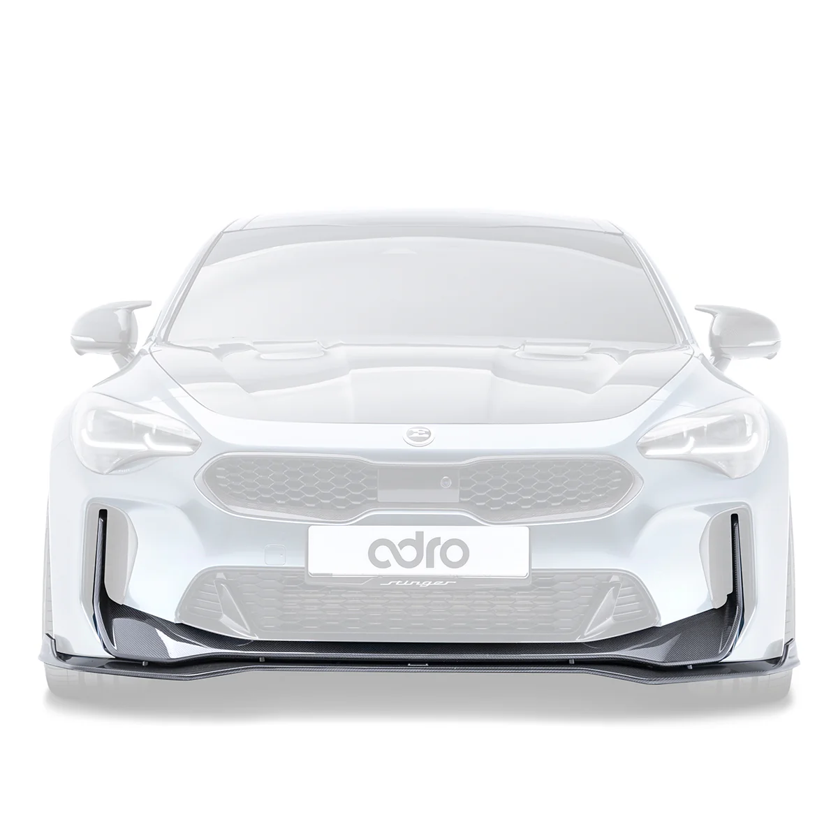 KIA STINGER CARBON FIBER UPPER + LOWER LIP SET V2