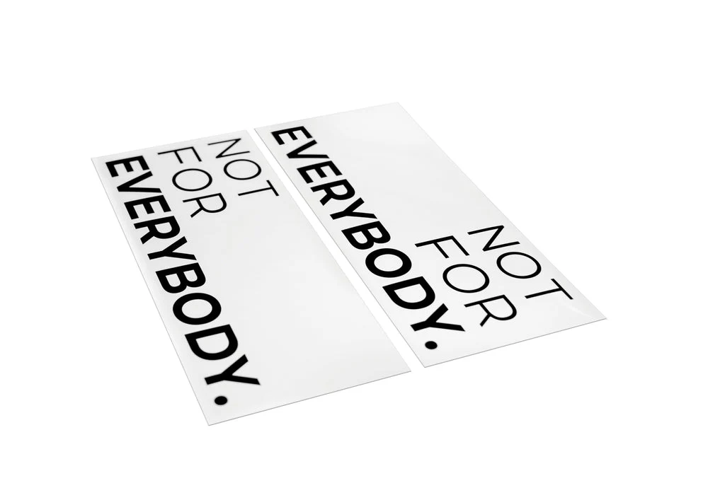 Not for Everybody Door Decal - Image 4