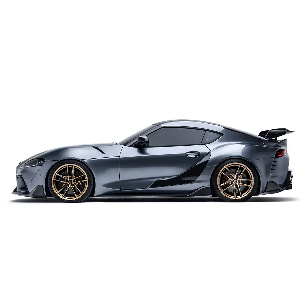 TOYOTA GR SUPRA CARBON FIBER SIDE SKIRTS V1 - Image 2