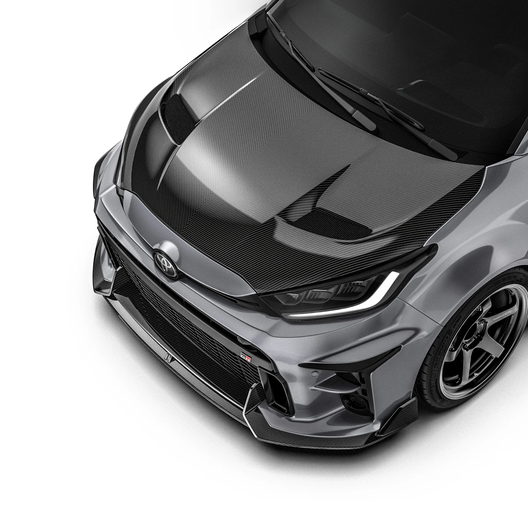 TOYOTA GR YARIS (GEN 1) CARBON FIBER FRONT LIP - Image 6